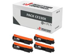 Compatível Pacote 4x HP CF230X Premium Chip