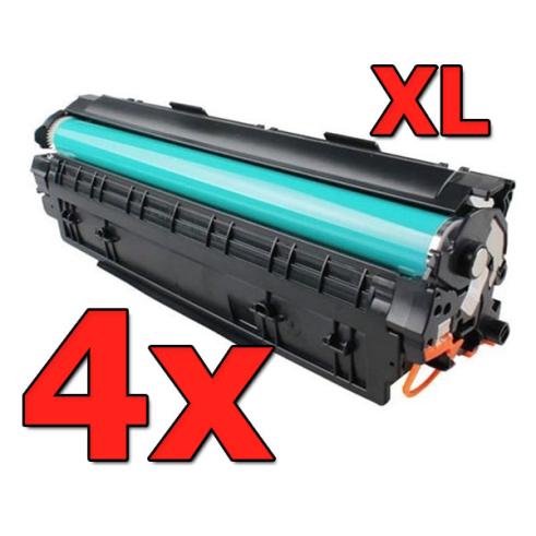 Pack 4X Toner compatível HP CF244A XL (alta capacidade) Premium
