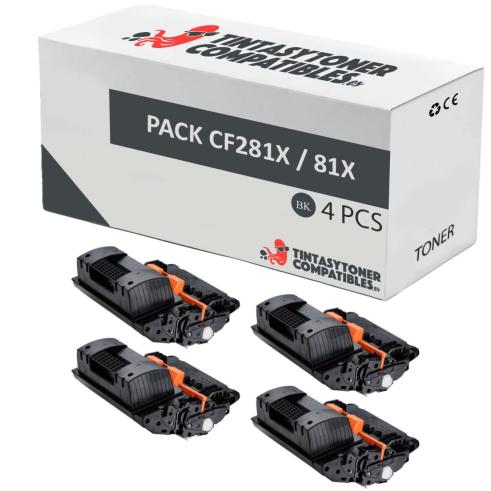Compatível Pack 4x HP CF281X