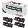 Pacote compatível 4x HP Q5949A Preto