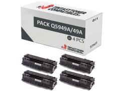 Pacote compatível 4x HP Q5949A Preto