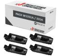Compatível Pack 4x Hp W1331A Preto