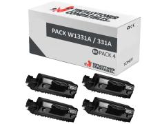 Compatível Pack 4x Hp W1331A Preto