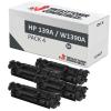 Compatível Pacote 4x HP W1390A Preto