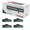 Compatível Pacote 4x HP W1420A Preto (com chip)