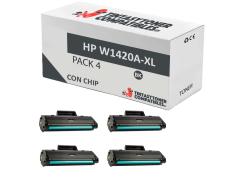 Compatível Pack 4x HP W1420A-XL Preto (Com Chip)
