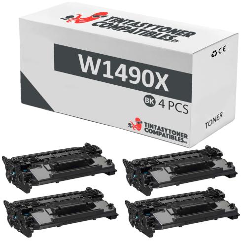 Compatível Pacote 4x HP W1490X Preto