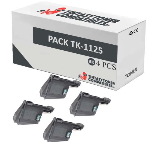 Compatível Pack 4x Kyocera TK-1125