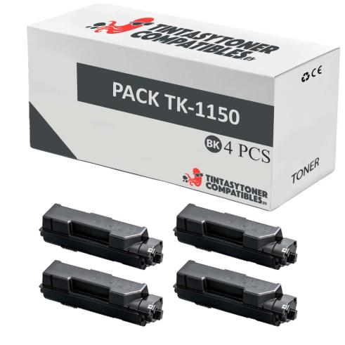 Compatível Pack 4x Kyocera TK-1150