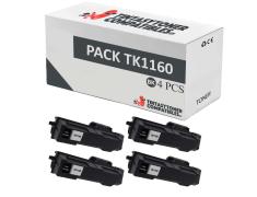 Compatível Pack 4x Kyocera TK-1160