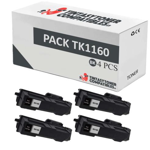 Compatível Pack 4x Kyocera TK-1160