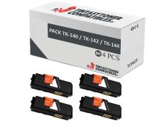 Compatível Pack 4x Kyocera TK-140 / TK-142 / TK-144