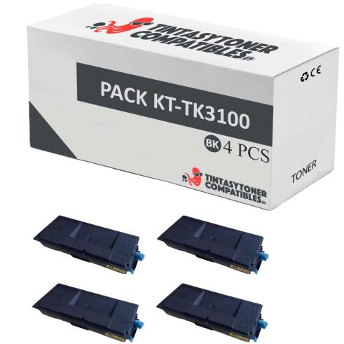 Compatível Pacote 4x Kyocera TK-3100 / TK-3110 / TK-3130