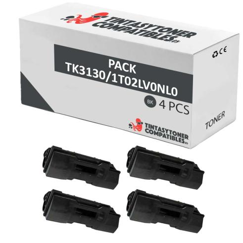 Compatível Pack 4x Kyocera TK-3130