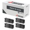Compatível Pack 4x Kyocera TK-3150