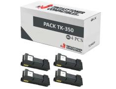 Compatível Pack 4x Kyocera TK-350