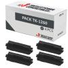 Compatível Pack 4x Kyocera TK1260 Preto