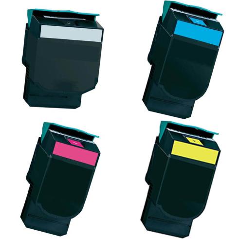 Compatível Pacote 4x LEXMARK CS310 / CS410 / CS510