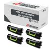 Compatível PACK 4X LEXMARK MS510 / MS610