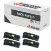 Compatível Pacote 4x Lexmark MX310 / MX410 / MX510 / MX511 / MX611