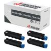 Compatível pack 4x OKI B401 / MB441 / MB451