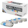 Compatível Pack 4x OKI C301 / C321