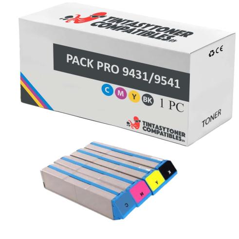 Compatível PACK 4X OKI Pro9431/Pro9541