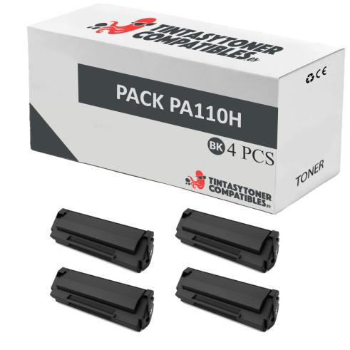 Compatível PACK 4X Pantum PA110H Preto