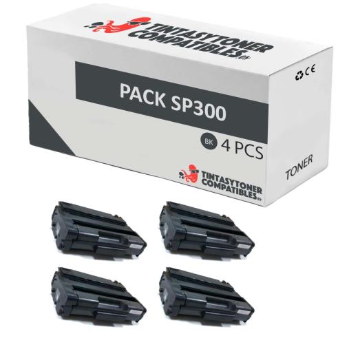 Compatível Pack 4x Ricoh Aficio SP 300