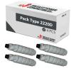 Compatível Pack 4x Ricoh Type 2220D