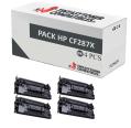 Compatível Pacote 4x Toner HP CF287X