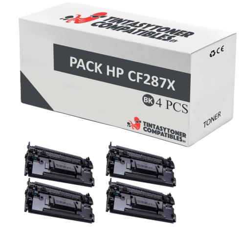 Compatível Pacote 4x Toner HP CF287X