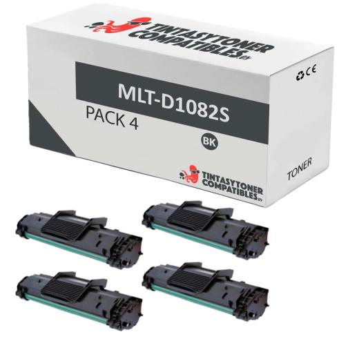 Compatível Pacote 4x Toner MLT-D1082/MLT-D108/ML-1640/ML-2240