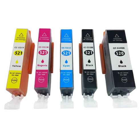 Pacote Compatível 5 x Canon PGI 520 CLI 521
