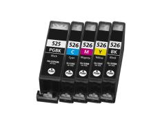 Pacote Compatível 5 x Canon PGI 525 CLI 526