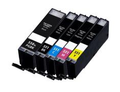 Pacote compatível 5 x CANON PGI 550 CLI 551