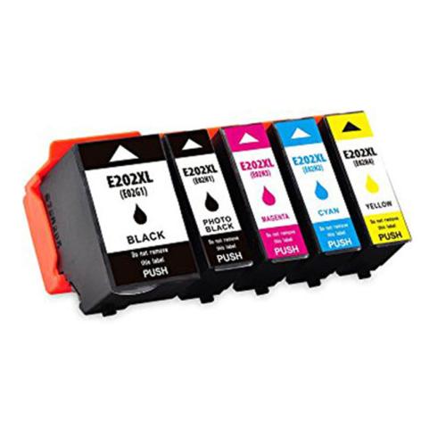 Compatível Pacote 5 x Epson 202XL