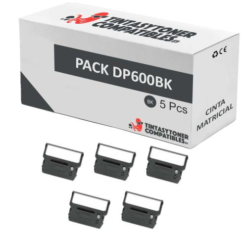 Compatível Pack 5x Fita Matricial CITIZEN DP600 Preto