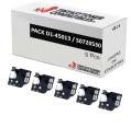 Compatível PACK 5X Dymo D1 45013 Preto / Branco