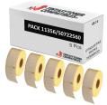 Compatíveis PACK 5X DYMO LABELWRITER 11356 Etiquetas de Papel Térmico Multiuso