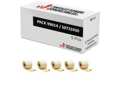 Compatíveis Pack 5x DYMO LABELWRITER 99014 Etiquetas de Remessa de Papel Térmico