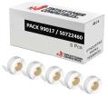Compatíveis PACK 5X DYMO LABELWRITER 99017 Etiquetas para Pastas de Papel Térmico