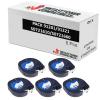 Compatível PACK 5X Dymo LetraTag S0721610/S0721660 Preto / Branco