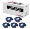 Compatível PACK 5X Dymo LetraTag S0721610/S0721660 Preto / Branco