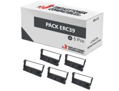 Compatível Pack 5x Epson ERC 39 Fitas Matriciais