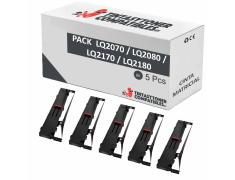 Compatível PACK 5X Fita de matriz EPSON LQ2070 / LQ2080 / LQ2170 / LQ2180