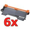 Pacote compatível 6 x BROTHER TN-2220