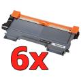 Pacote compatível 6 x BROTHER TN-2220