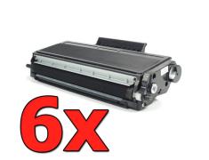 Pacote compatível 6 x Brother TN-3480 / TN-3430