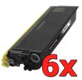 Pacote compatível 6 x BROTHER TN-6600